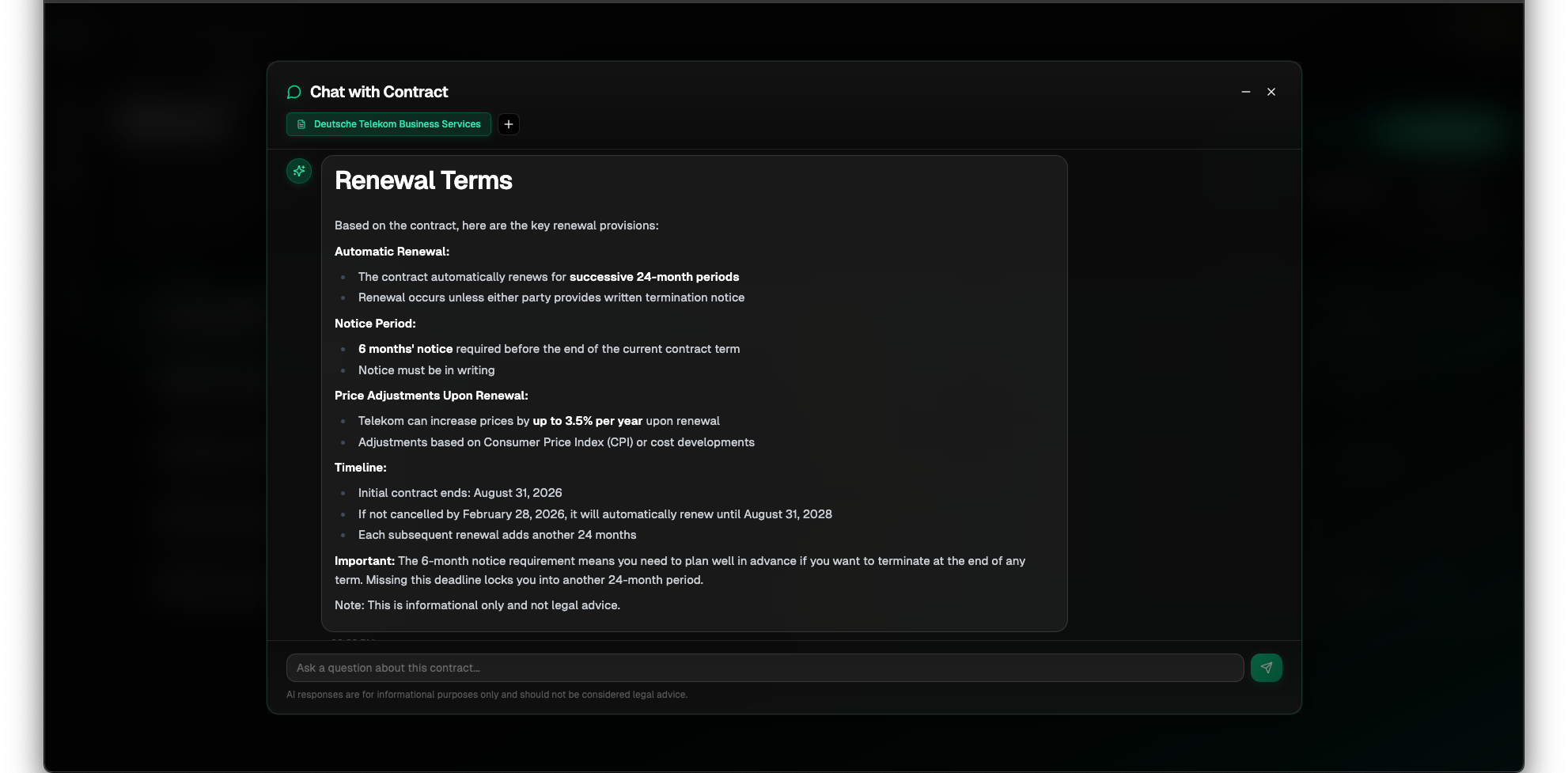 DeepMargin AI Chat with Contracts